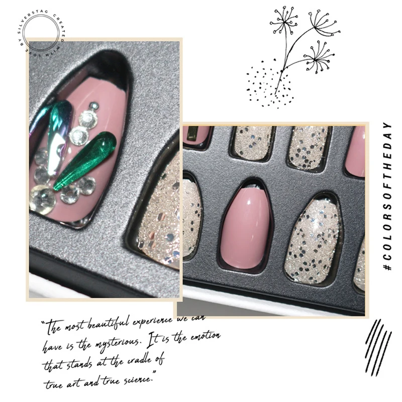 24Pcs/Set False Nails Tips Fashion Patch For Nails Art Accessories Manicure Stickers
24Pcs/Set False Nails Tips Fashion Patch For Nails Art Accessories Manicure Stickers