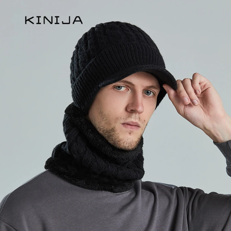 Hat Scarf Set for Men Winter Russia Outdoor Ski Warm Skull Cap Plush Thicken Twist Knitting Wool Beanies Ear Protection Bonnet
Hat Scarf Set for Men Winter Russia Outdoor Ski Warm Skull Cap Plush Thicken Twist Knitting Wool Beanies Ear Protection Bonnet