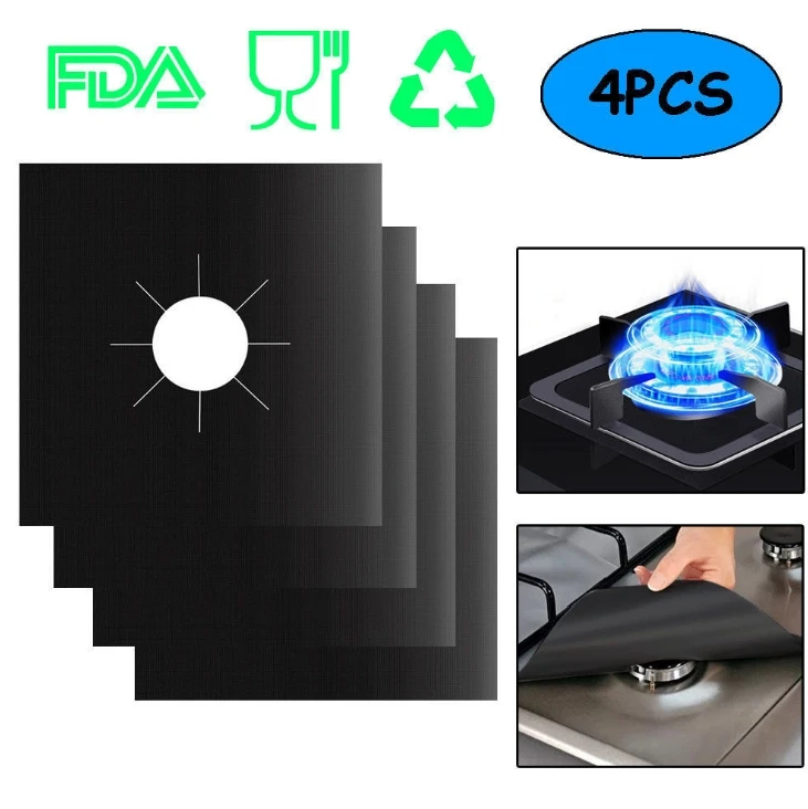 4Pcs/Set Kitchen gas stove anti-staining mat reusable stove protection pad oil-proof high temperature cleaning tool
4Pcs/Set Kitchen gas stove anti-staining mat reusable stove protection pad oil-proof high temperature cleaning tool