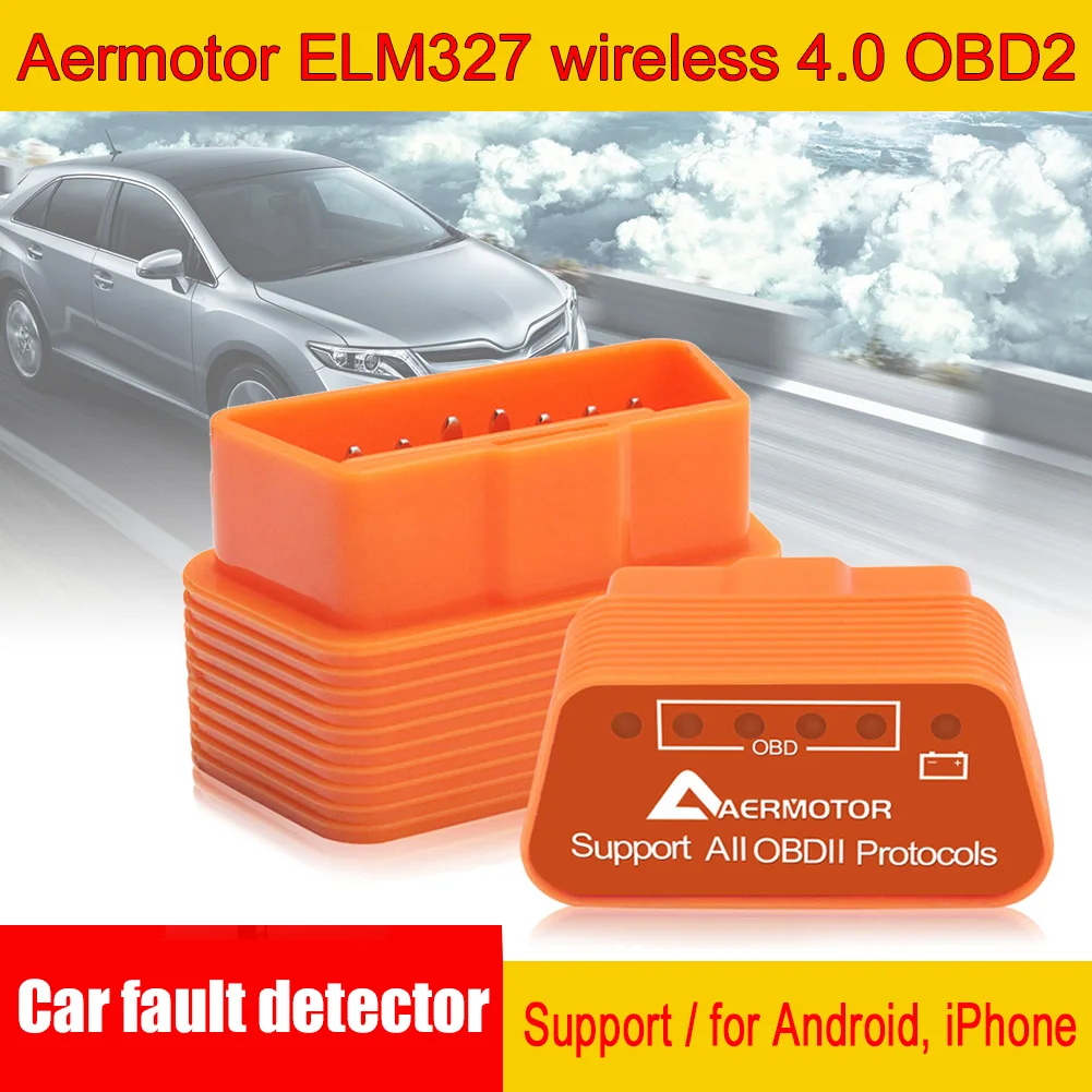 High Quality Aermotor ELM327 Bluetooth 4.0 Car Fault Detector Orange Suitable for Android & Apple
High Quality Aermotor ELM327 Bluetooth 4.0 Car Fault Detector Orange Suitable for Android & Apple