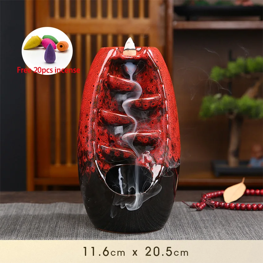 Home Decorations Lucky Feng Shui Ornaments Indoor Aromatherapy Waterfall Backflow Incense Burner +Gift 20Pcs Incense Cones
Home Decorations Lucky Feng Shui Ornaments Indoor Aromatherapy Waterfall Backflow Incense Burner +Gift 20Pcs Incense Cones