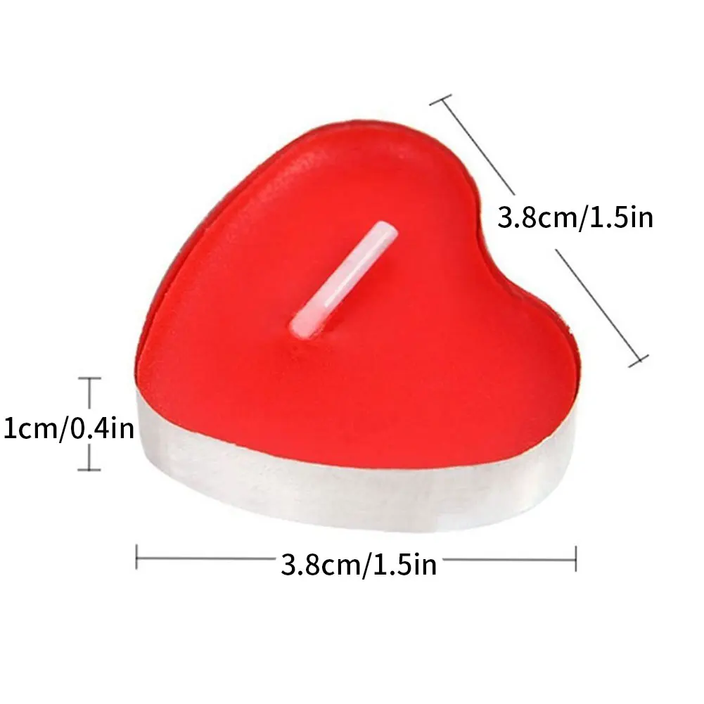 50PCS Candle Red Love Heart Shaped Smokeless for Valentines Decorations Dinner Table Wedding Birthday Christmas Home Decor
50PCS Candle Red Love Heart Shaped Smokeless for Valentines Decorations Dinner Table Wedding Birthday Christmas Home Decor