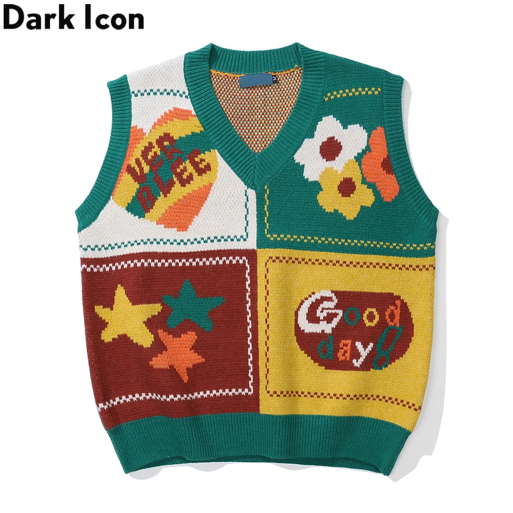 Мужская и женская винтажная жилетка Dark Icon с v-образным вырезом и цветочным принтом
Мужская и женская винтажная жилетка Dark Icon с v-образным вырезом и цветочным принтом