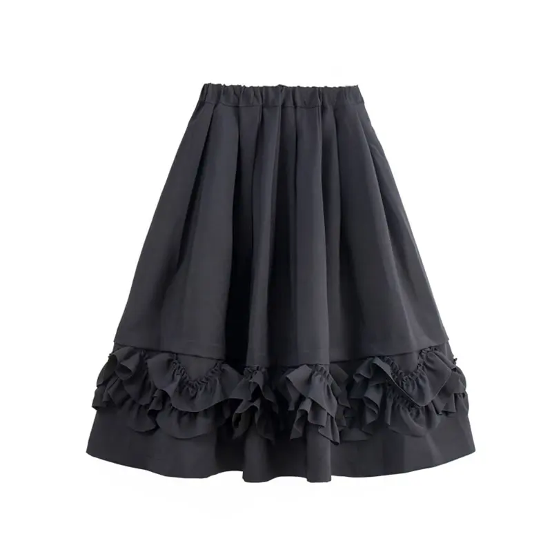 XITAO Black Ruffle Hem Fashion New Women Elastic Waist 2021 Summer Goddess Fan Casual Style Pleated Loose Skirt WLD6326
XITAO Black Ruffle Hem Fashion New Women Elastic Waist 2021 Summer Goddess Fan Casual Style Pleated Loose Skirt WLD6326