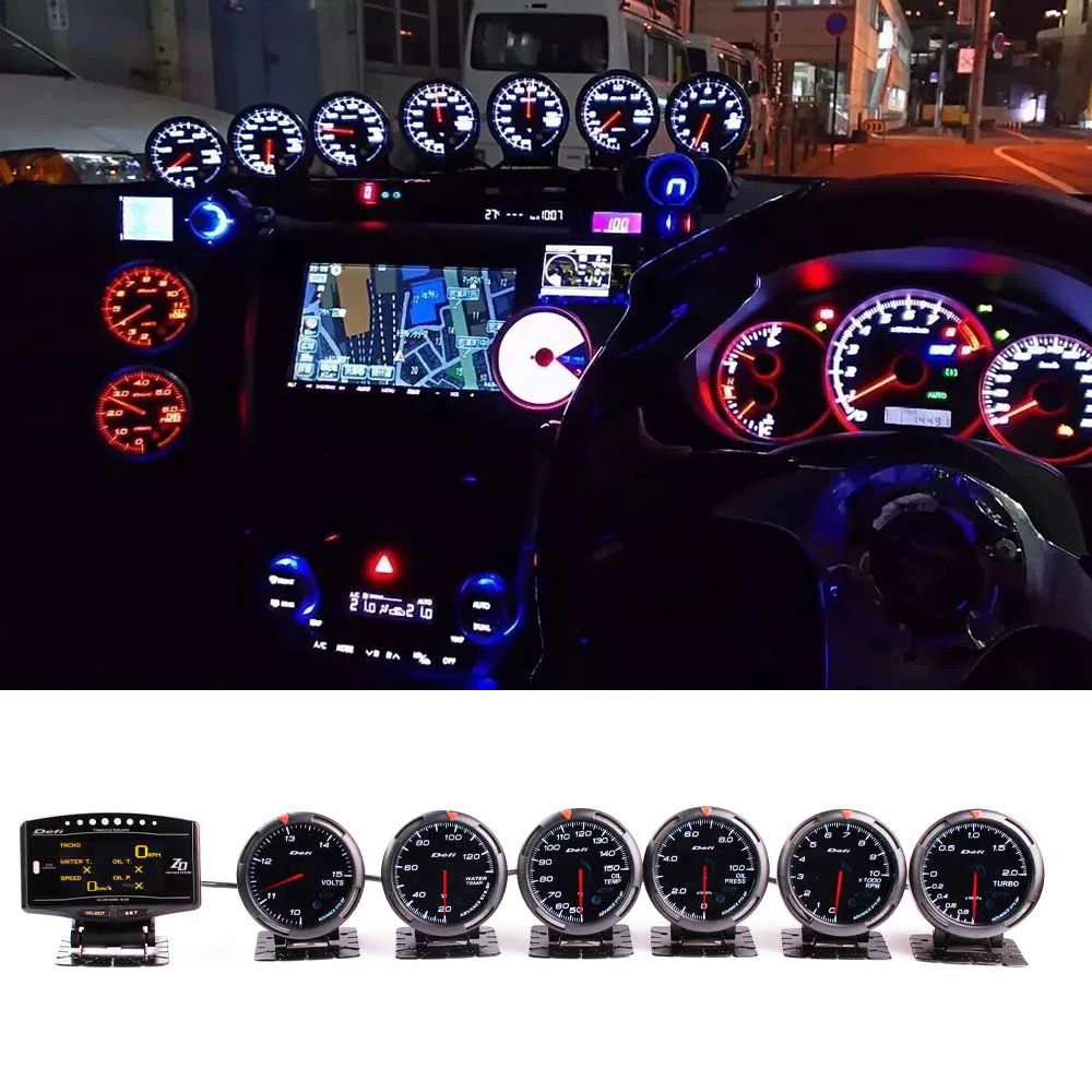 DEFI BF калибр 6Link OBD2 метр + контроллер ZD 60 мм Температура воды Напряжение турбины