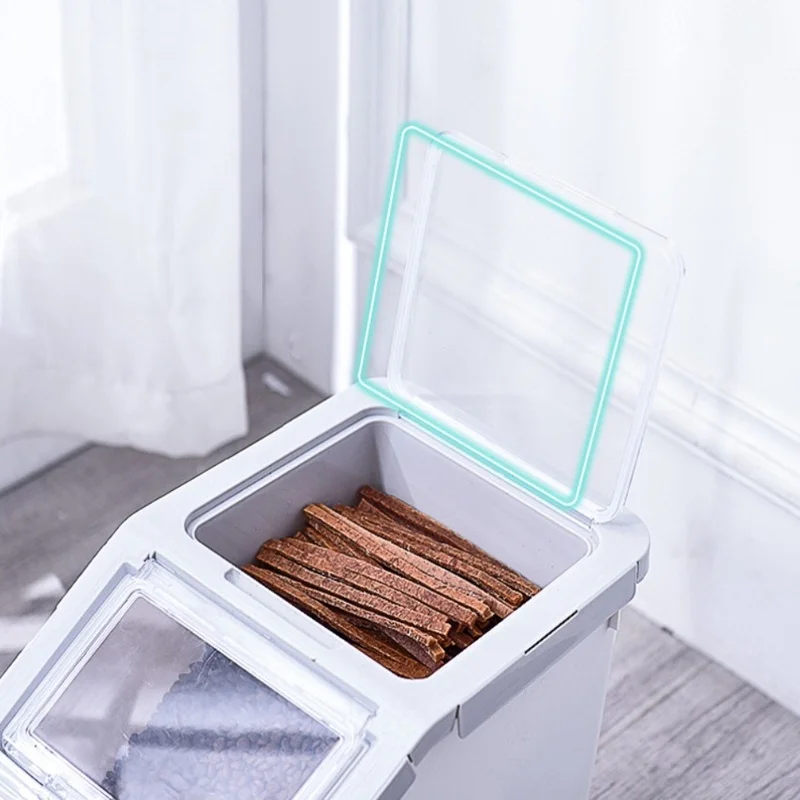 Pet Dog Food Storage Large Capacity Food Bucket Dog Treat Box Sealed Moisture Proof With Measuring Cup Sealed Grain Storage Tank
Pet Dog Food Storage Large Capacity Food Bucket Dog Treat Box Sealed Moisture Proof With Measuring Cup Sealed Grain Storage Tank