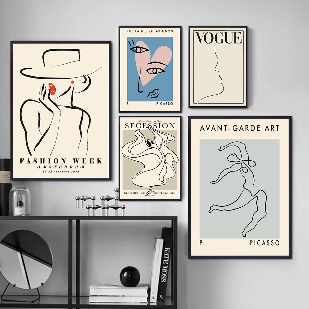 Abstract Modern Fashion Wall Art Line Poster Vogue Canvas Picture Frameless Paintings for Interior Home Room Decor
Abstract Modern Fashion Wall Art Line Poster Vogue Canvas Picture Frameless Paintings for Interior Home Room Decor