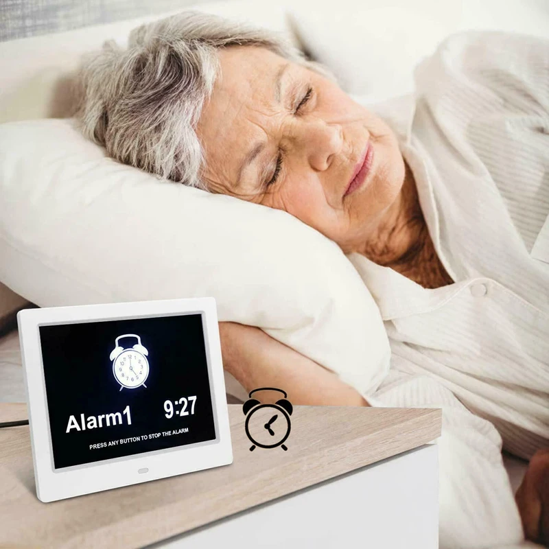 8 Inch LED Time Week Date Calendar Digital Alarm Clock for Elder People with Remote US Plug
8 Inch LED Time Week Date Calendar Digital Alarm Clock for Elder People with Remote US Plug