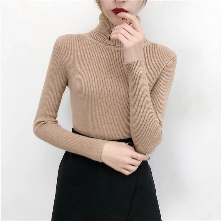 Hot Sale Autumn Winter Knitted Jumper Pullovers Tops Turtleneck Casual Sweaters Women Shirt Long Sleeve Tight Sweater Girls
Hot Sale Autumn Winter Knitted Jumper Pullovers Tops Turtleneck Casual Sweaters Women Shirt Long Sleeve Tight Sweater Girls