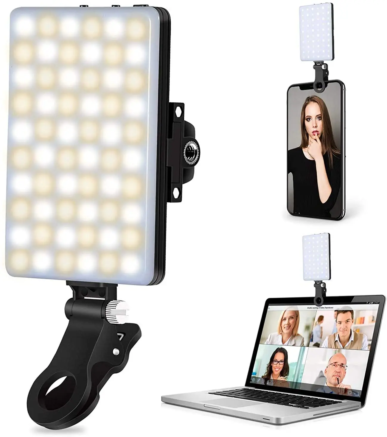 Gulito Video Conference Lighting,3 Colors Selfie Fill Light,60 LED Zoom Lighting for Compunter Remote Working,10 Levels
Gulito Video Conference Lighting,3 Colors Selfie Fill Light,60 LED Zoom Lighting for Compunter Remote Working,10 Levels