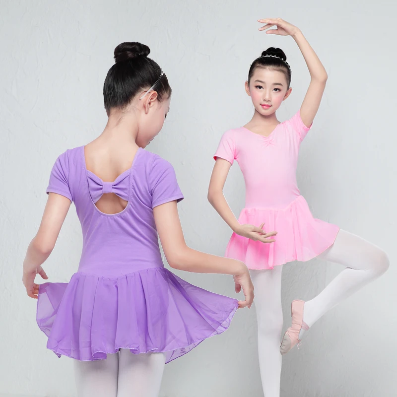 Балетное платье с длинным/коротким рукавом балетное трико для девочек детская