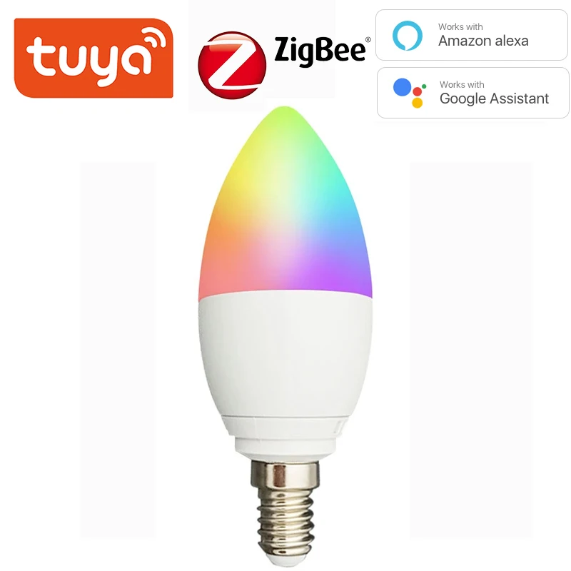 Умная лампа-свеча Tuya Zigbee 3,0, светодиодная лампа E14 5 Вт, лампа с регулируемой яркостью RGBCW, умная жизнь, Поддержка приложения Alexa Google Home, умные вещи
Умная лампа-свеча Tuya Zigbee 3,0, светодиодная лампа E14 5 Вт, лампа с регулируемой яркостью RGBCW, умная жизнь, Поддержка приложения Alexa Google Home, умные вещи