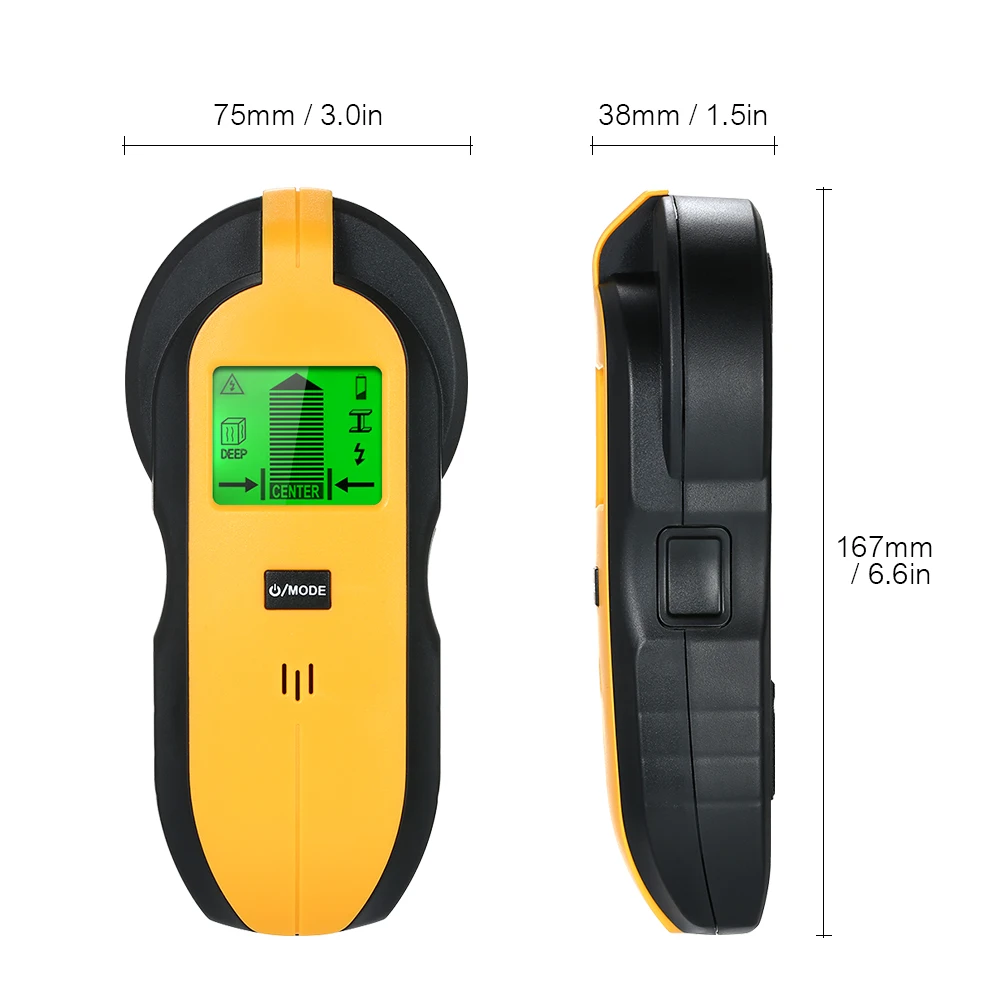 TH250 4 in 1 Wall Tester Stud Finder Sensor Scanner with LCD Display for Wood AC Wire Metal Studs Detection Detector | Инструменты