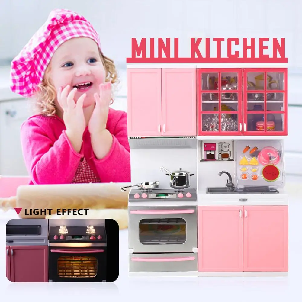 Simulation Kitchen Cabinets Set Children Pretend Play Cooking Tools Mini Dolls Tableware Suits Toys Girl Dollhouse Play Toy Gift
Simulation Kitchen Cabinets Set Children Pretend Play Cooking Tools Mini Dolls Tableware Suits Toys Girl Dollhouse Play Toy Gift