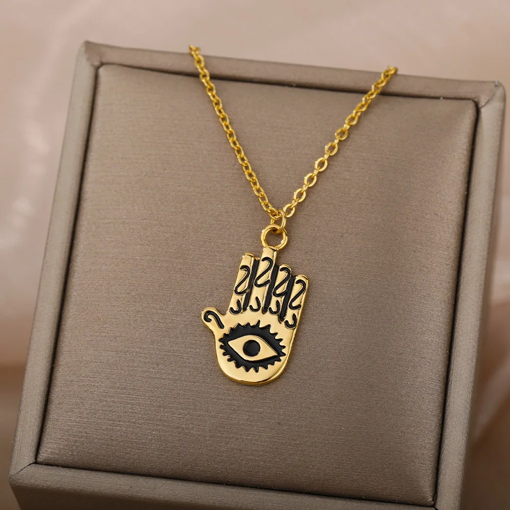 Vintage Evil Eye Necklaces For Women Pendant Choker Lucky Hand Evil Eyes Clavicle Chain Necklace Party Jewelry Gift For Women
Vintage Evil Eye Necklaces For Women Pendant Choker Lucky Hand Evil Eyes Clavicle Chain Necklace Party Jewelry Gift For Women