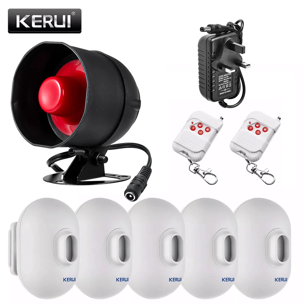 KERUI Standalone Security Alarm System Wireless Siren Motion Sensor Local Alarm Siren Horn With up to 100db Alarm Kit
KERUI Standalone Security Alarm System Wireless Siren Motion Sensor Local Alarm Siren Horn With up to 100db Alarm Kit