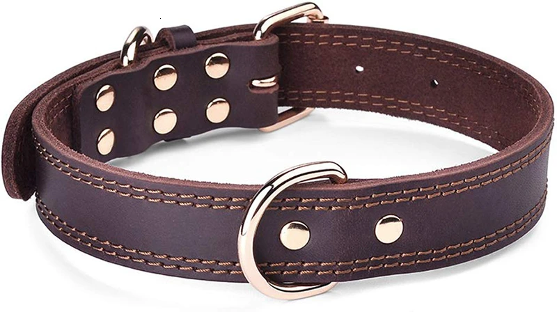 Benepaw Quality Genuine Leather Dog Collar Durable Vintage Heavy-duty Rustproof Double D-Ring Pet Collar For Medium Large Dogs
Benepaw Quality Genuine Leather Dog Collar Durable Vintage Heavy-duty Rustproof Double D-Ring Pet Collar For Medium Large Dogs