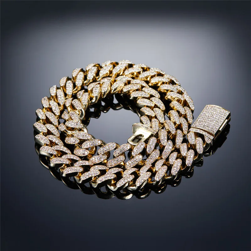 New High Quality Necklace Bracelet Men Hip Hop Rhinestone Gold Copper Inlaid Zircon Rock Casual Trendy Male Exquisite Jewelry
New High Quality Necklace Bracelet Men Hip Hop Rhinestone Gold Copper Inlaid Zircon Rock Casual Trendy Male Exquisite Jewelry