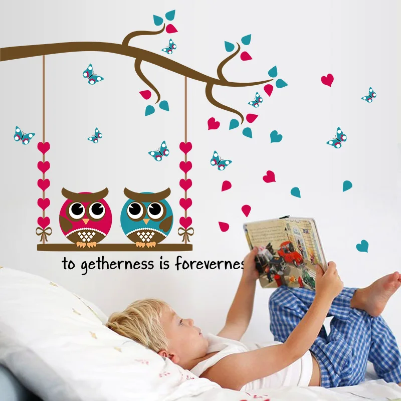 Butterfly and bird creative cartoon wall sticker children's room kindergarten wall sticker decoration pegatinas de pared
Butterfly and bird creative cartoon wall sticker children's room kindergarten wall sticker decoration pegatinas de pared