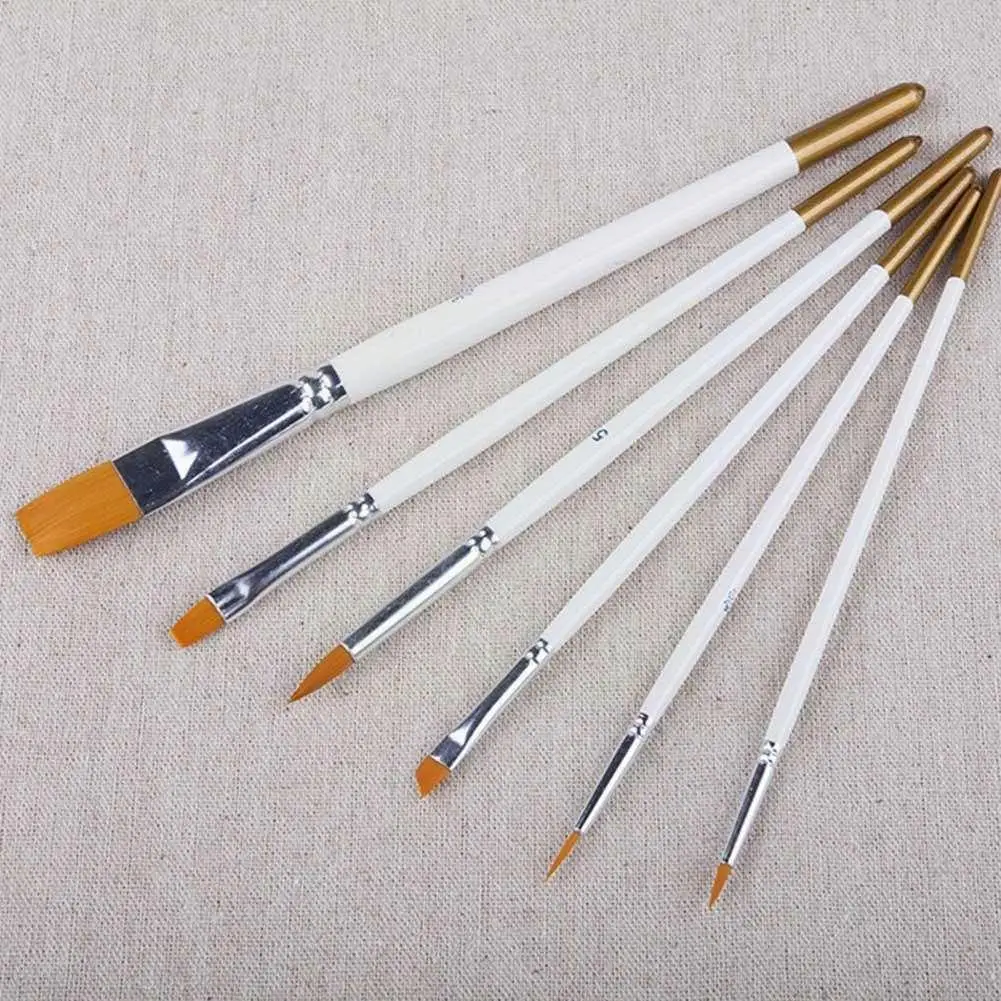6pcs Painting Brushes Set Nylon Hair Artist Oil Painting Student Art Brush Acrylic Drawing Supplies For Watercolor School N B6p9
6pcs Painting Brushes Set Nylon Hair Artist Oil Painting Student Art Brush Acrylic Drawing Supplies For Watercolor School N B6p9