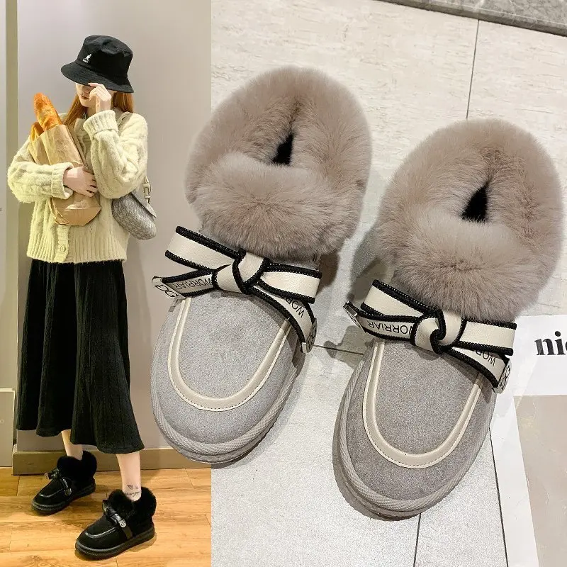 Women's shoes soft sole pedal pea shoes women's cotton shoes new winter plus velvet platform all-match snow shoes comfortable
Women's shoes soft sole pedal pea shoes women's cotton shoes new winter plus velvet platform all-match snow shoes comfortable