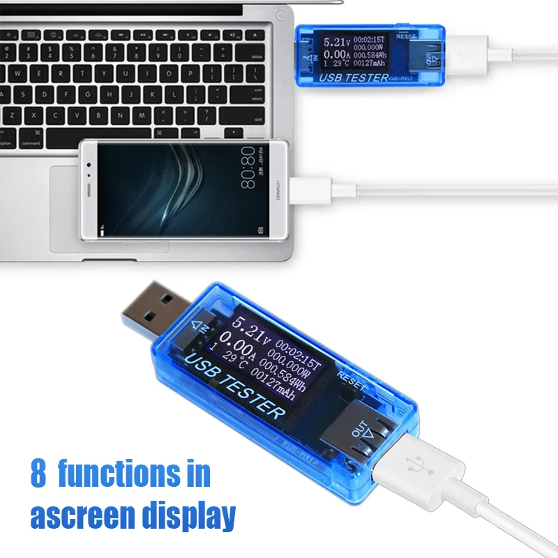 Тестер емкости USB 8 в 1 QC2.0 3 0 4 30 измеритель напряжения тока вольтметр амперметр