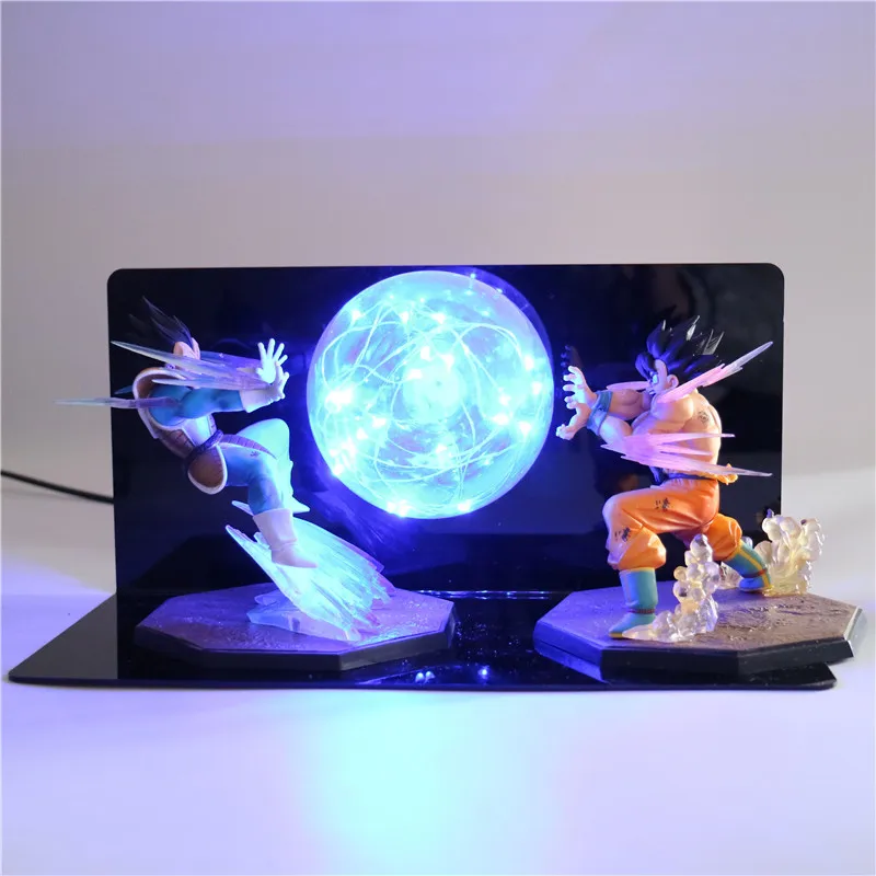 3D Светодиодная лампа DBZ Son Goku VS Vegeta Luminaria детский ночсветильник для спальни