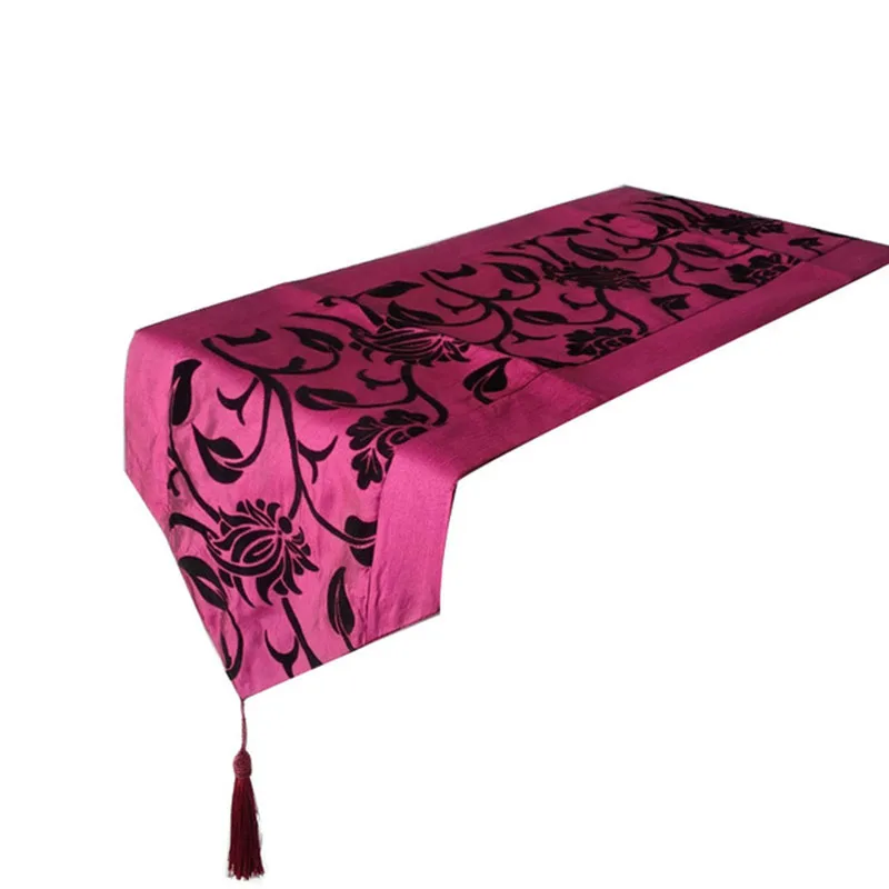 European Style Flocking Table Runner Floral Table Cloth Coffee Tea Table Cabinet Cover Wedding Party Decor Craft Home Decor
European Style Flocking Table Runner Floral Table Cloth Coffee Tea Table Cabinet Cover Wedding Party Decor Craft Home Decor