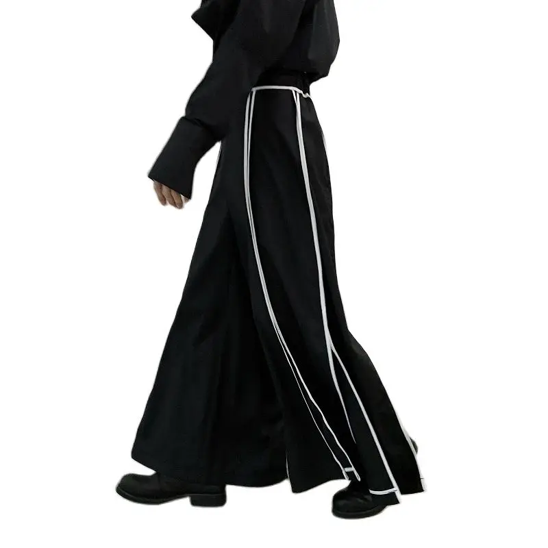 Men white edging splice high waist wide leg pants dance skirtpants man fashion hip hop joggers stage costume
Men white edging splice high waist wide leg pants dance skirtpants man fashion hip hop joggers stage costume
