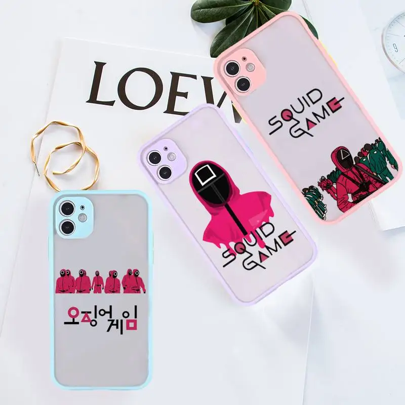 Squid Game Phone Case For iPhone 12 11 Mini Pro XR XS Max 7 8 Plus X Matte transparent Purple Back Cover
Squid Game Phone Case For iPhone 12 11 Mini Pro XR XS Max 7 8 Plus X Matte transparent Purple Back Cover