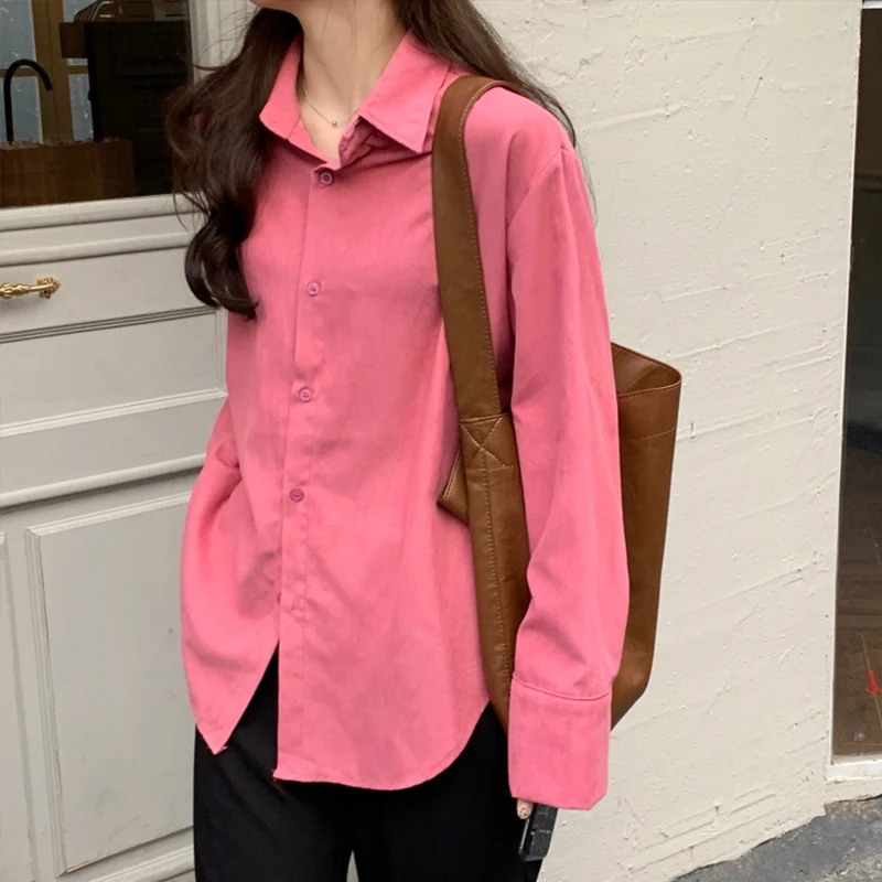 FORYUNSHES Button Up Shirt For Women Vintage Loose Casual White Blouses Tops Lady Long Sleeves Female Street Boyfriend Shirts
FORYUNSHES Button Up Shirt For Women Vintage Loose Casual White Blouses Tops Lady Long Sleeves Female Street Boyfriend Shirts