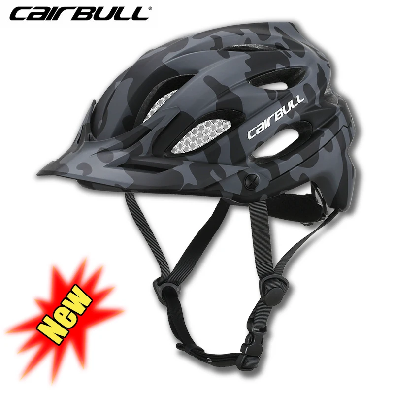 

CAIRBULL 54-61cm Mtb Men's Cycling Helmet with Sun Visor Road Bicycle Helmet Racing Bike PC+EPS Hard Shell CE Safety Breathable