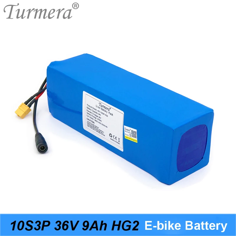 Turmera 36V 9Ah Li-ion Battery 10S3P 18650 HG2 3000mAh 30A Battery with 10S 15A Balance Board for 36V E-bike & E-scooter Battery
Turmera 36V 9Ah Li-ion Battery 10S3P 18650 HG2 3000mAh 30A Battery with 10S 15A Balance Board for 36V E-bike & E-scooter Battery