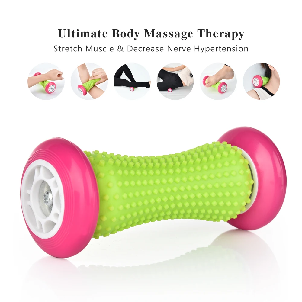 Roller Massage Tool Spiky Muscle Massager Portable Massage Roller for Foot Back Leg Muscle Pain Relief Plantar Therapy
Roller Massage Tool Spiky Muscle Massager Portable Massage Roller for Foot Back Leg Muscle Pain Relief Plantar Therapy