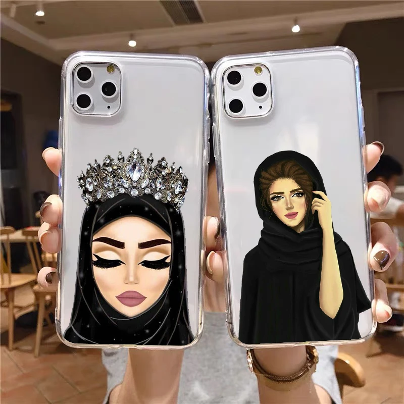 Crown Woman Muslim Islamic Gril TPU soft Phone Case for iphone 12pro 11Pro max 8 7 6s plus SE 5S XR XS MAX 12mini back cover
Crown Woman Muslim Islamic Gril TPU soft Phone Case for iphone 12pro 11Pro max 8 7 6s plus SE 5S XR XS MAX 12mini back cover