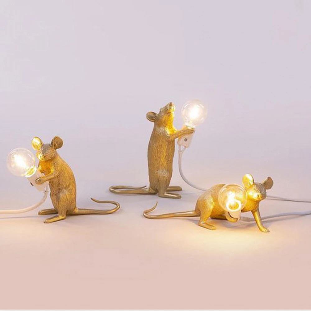E12 Mouse Light 110V 220V Desk Table Lamp Resin Rat Art Decor Animal LED Light Bedroom Beside Lamp with US EU UK AU Switch Plug
E12 Mouse Light 110V 220V Desk Table Lamp Resin Rat Art Decor Animal LED Light Bedroom Beside Lamp with US EU UK AU Switch Plug