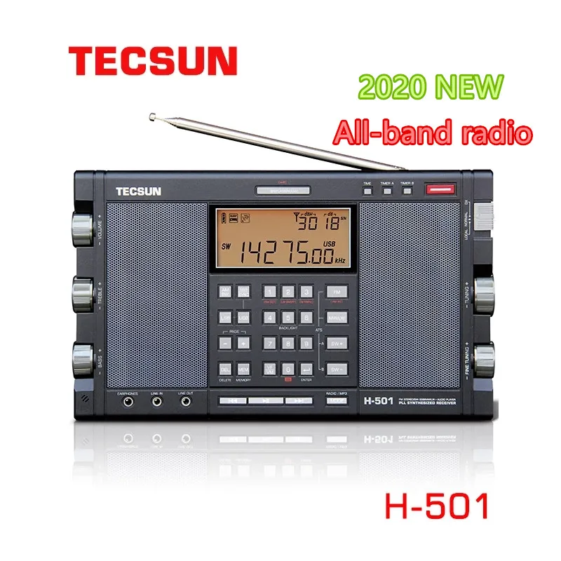Портативный стерео радиоприемник Tecsun H-501 Полнодиапазонный FM-радиоприемник SSB
