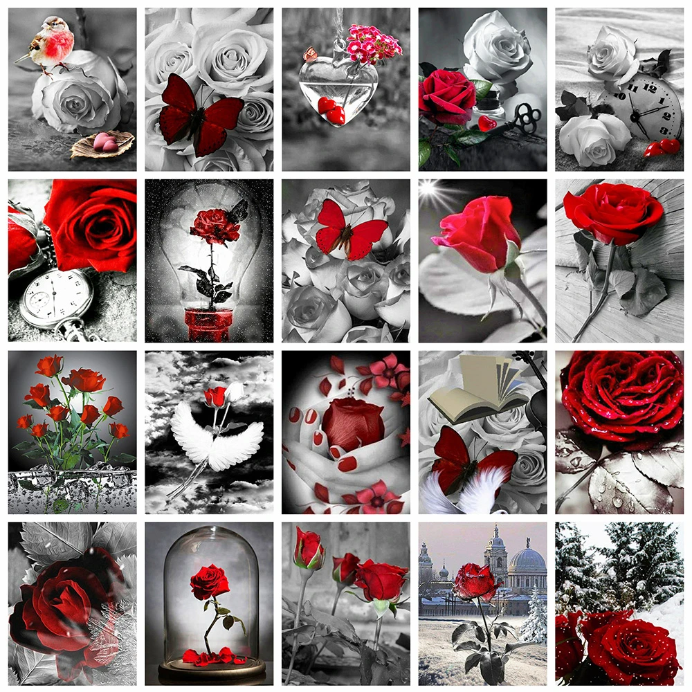 Full Drill Black Red Rose 5D Diy Diamond Art Painting Flora Diamond Embroidery Mosaic Cross Stitch Kit Picture Home Decor
Full Drill Black Red Rose 5D Diy Diamond Art Painting Flora Diamond Embroidery Mosaic Cross Stitch Kit Picture Home Decor