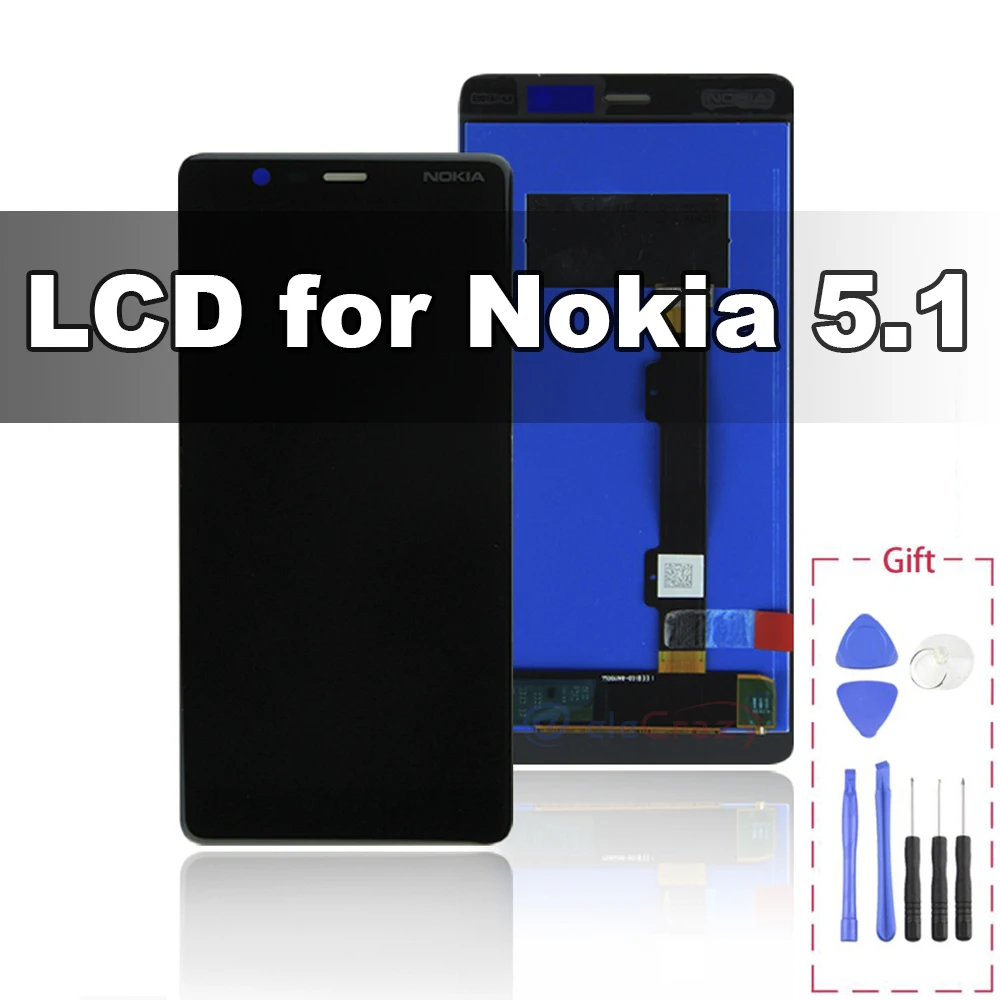 

for original Nokia 5.1 LCD TA-1075 TA-1061 TA-1088 TA-1081 TA-1076 Display touch screen digitizer Assembly Replacement 100% Test