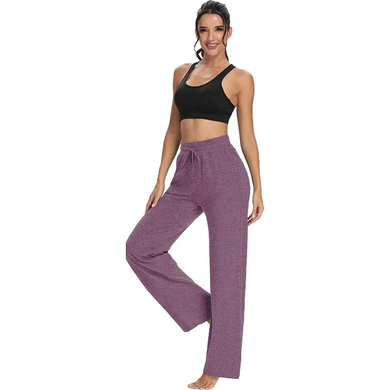 WEPBEL Trousers Women's Casual Solid Color Loose Yoga Trousers Summer Fashion Lace-up High Waist Pocket Straight Pants
WEPBEL Trousers Women's Casual Solid Color Loose Yoga Trousers Summer Fashion Lace-up High Waist Pocket Straight Pants