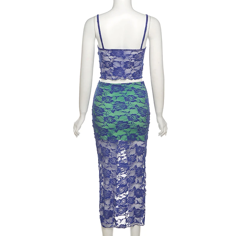 AIIOU 2021 Double Layer Mesh Dress Set Women Camisole+Split Skirt Beach Vacation Party Mesh Patchwork Female Skinny Outfits
AIIOU 2021 Double Layer Mesh Dress Set Women Camisole+Split Skirt Beach Vacation Party Mesh Patchwork Female Skinny Outfits