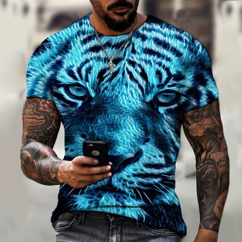 Summer Men's T-shirt Animal 3D Printing Harajuku Men's Oversized T-shirt 6XL Loose Breathable Street Basketball Short Sleeve
Summer Men's T-shirt Animal 3D Printing Harajuku Men's Oversized T-shirt 6XL Loose Breathable Street Basketball Short Sleeve