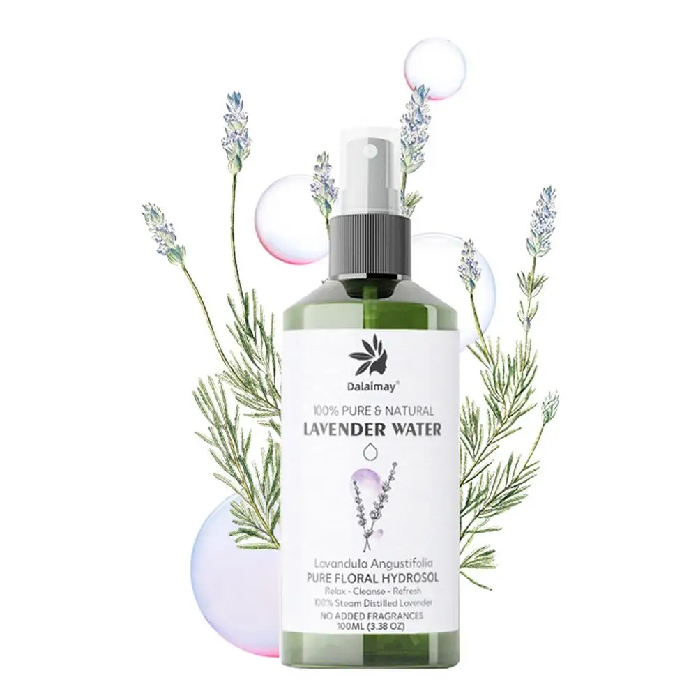 

Lavender Floral Water Hydrosol 3.4 Fl Oz Organic Pure Natural Lavender Water For Hydration 100ml Facial Toner Moisturizer Hydr