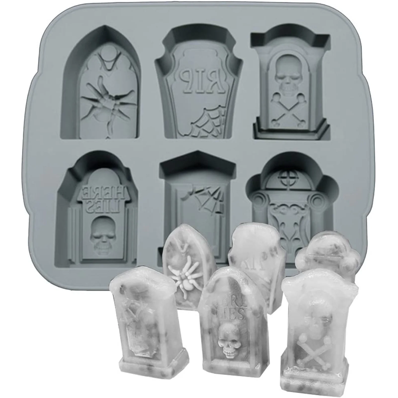 Hot Selling Halloween Gravestone Silicone Mold Ice Chocolate Mold Tombstone Cake Fondant Mold
Hot Selling Halloween Gravestone Silicone Mold Ice Chocolate Mold Tombstone Cake Fondant Mold