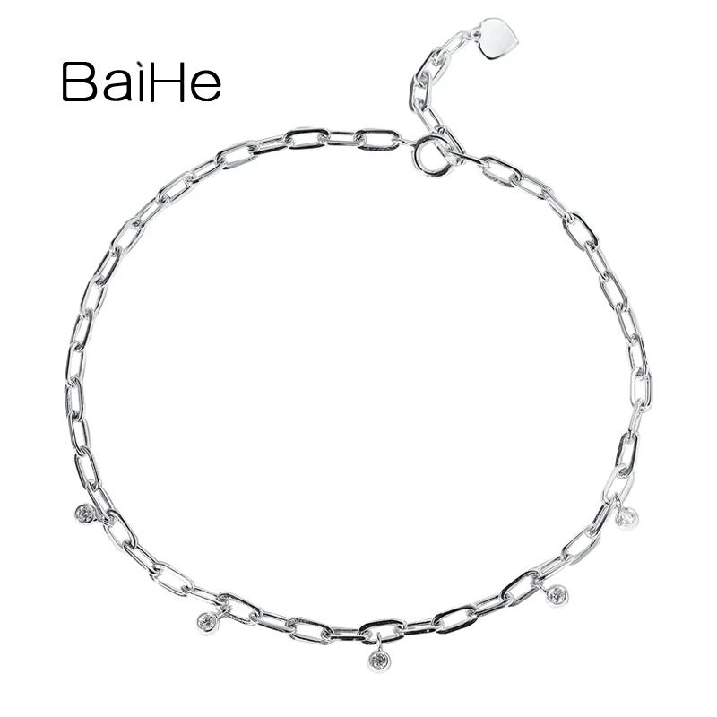 BAIHE для настоящих солидных из белого золота 18 карат 0.08ct H/SI природные алмазы браслет для женщин браслет ювелирные украшения Свадебные обруча...
BAIHE для настоящих солидных из белого золота 18 карат 0.08ct H/SI природные алмазы браслет для женщин браслет ювелирные украшения Свадебные обруча...