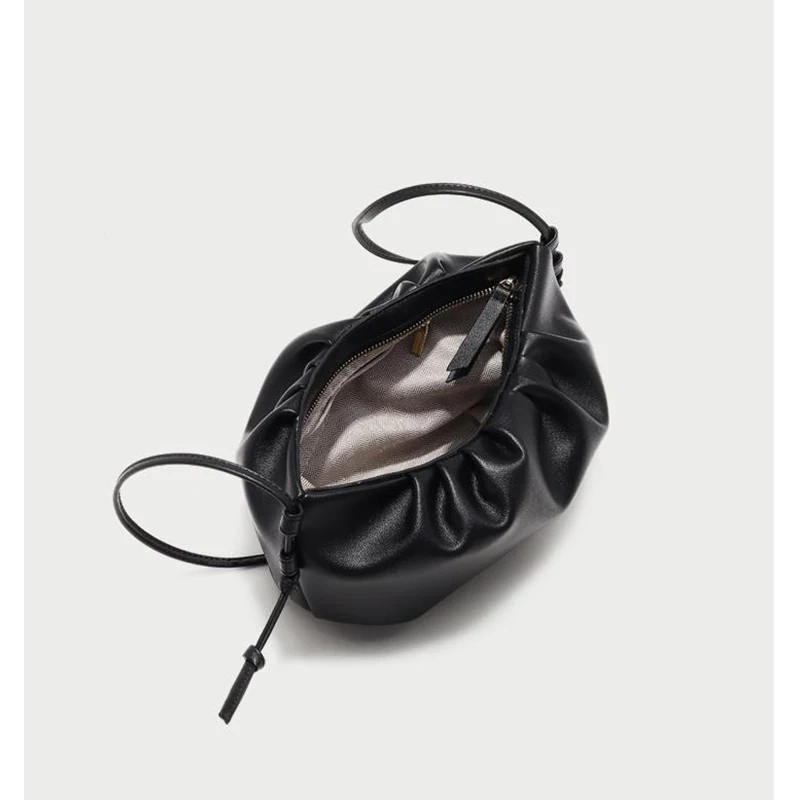 Real Leather Cloud Bag Small Dumpling Crossbody Bags For Women Wrinkle Pouch Clutch Dames Tassen Petit Sac Femme Handtassen Dame
Real Leather Cloud Bag Small Dumpling Crossbody Bags For Women Wrinkle Pouch Clutch Dames Tassen Petit Sac Femme Handtassen Dame