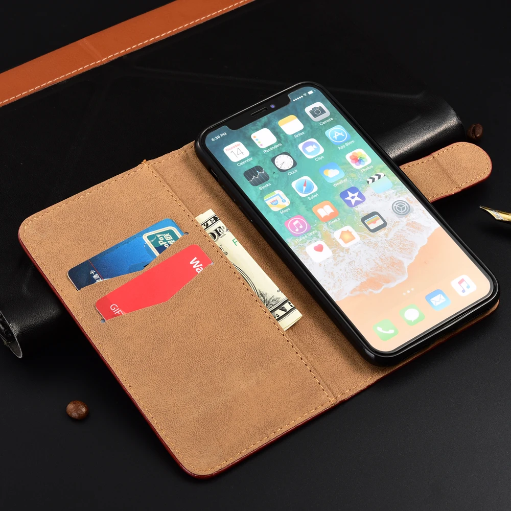 Чехол-книжка для Xiaomi Redmi 6 6A кожаный | Мобильные телефоны и аксессуары