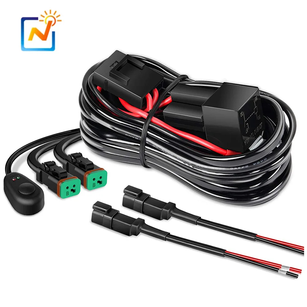 16AWG DT Connector Wiring Harness Kit LED Light Bar 12V On Off Switch Power Relay Blade Fuse for Off Road LED Work Light-2 Leads
16AWG DT Connector Wiring Harness Kit LED Light Bar 12V On Off Switch Power Relay Blade Fuse for Off Road LED Work Light-2 Leads