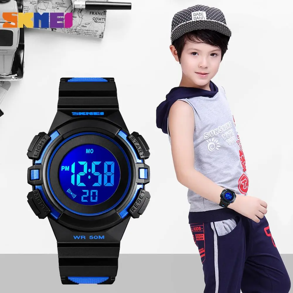 SKMEI Colorful LED Light Display Digital Boys Girls Sport Watches Stopwatch Alarm 5Bar Waterproof Kids Wristwatches For Children 
SKMEI Colorful LED Light Display Digital Boys Girls Sport Watches Stopwatch Alarm 5Bar Waterproof Kids Wristwatches For Children