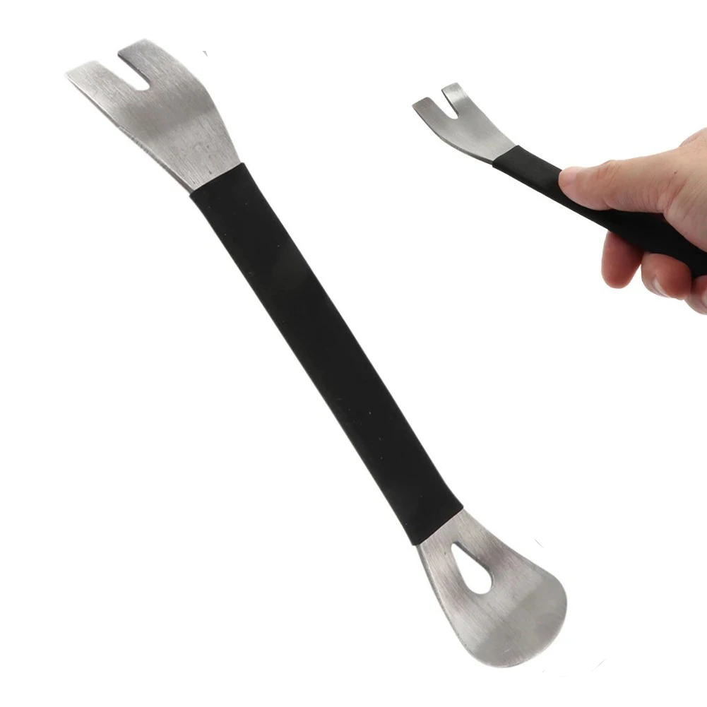 Trim Removal Tool Stainless Steel Durable Two-end Trim Removal Level Pry Tools Door Panel Audio Terminal Fastener Remover Tools
Trim Removal Tool Stainless Steel Durable Two-end Trim Removal Level Pry Tools Door Panel Audio Terminal Fastener Remover Tools